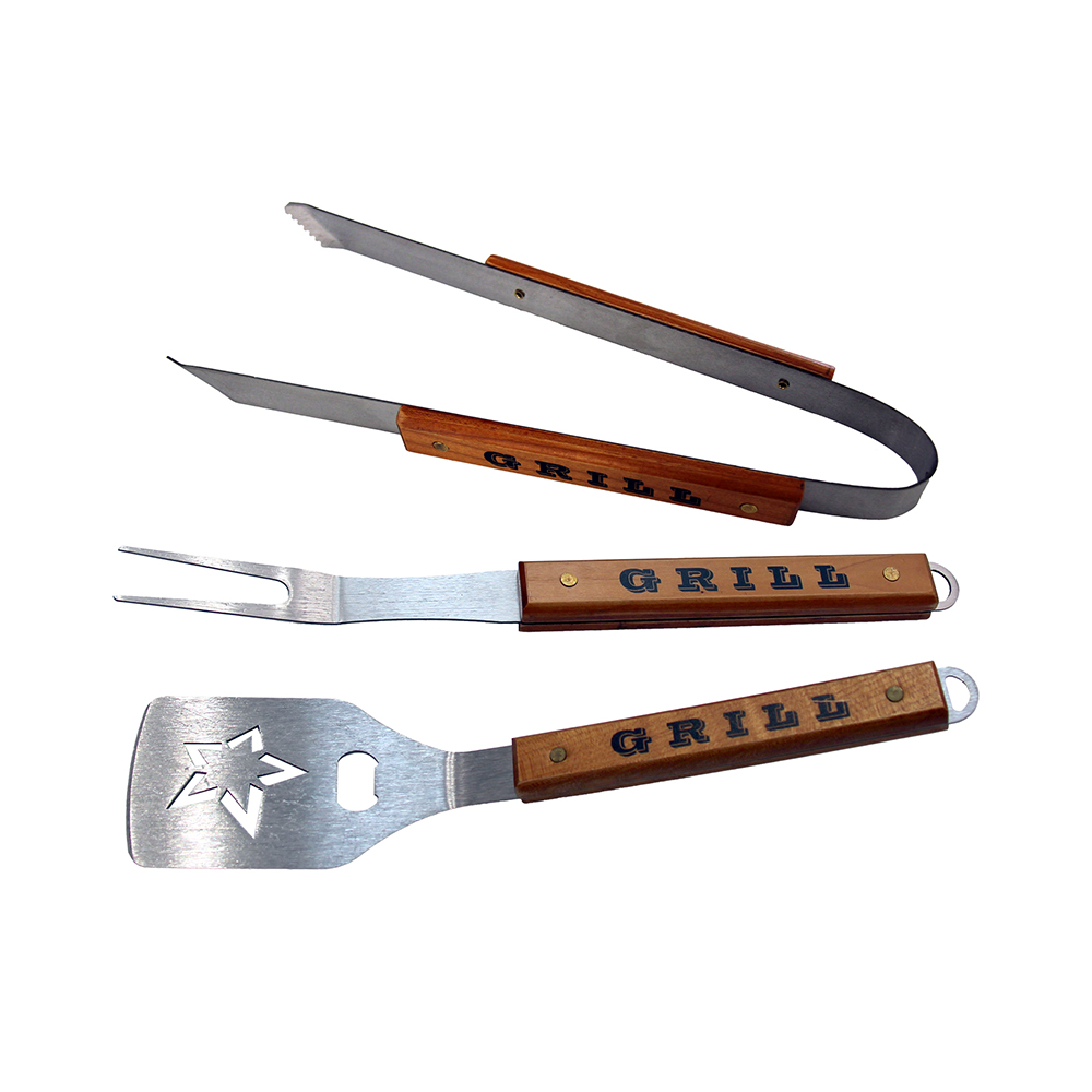 Spatule à barbecue avec manche en bois