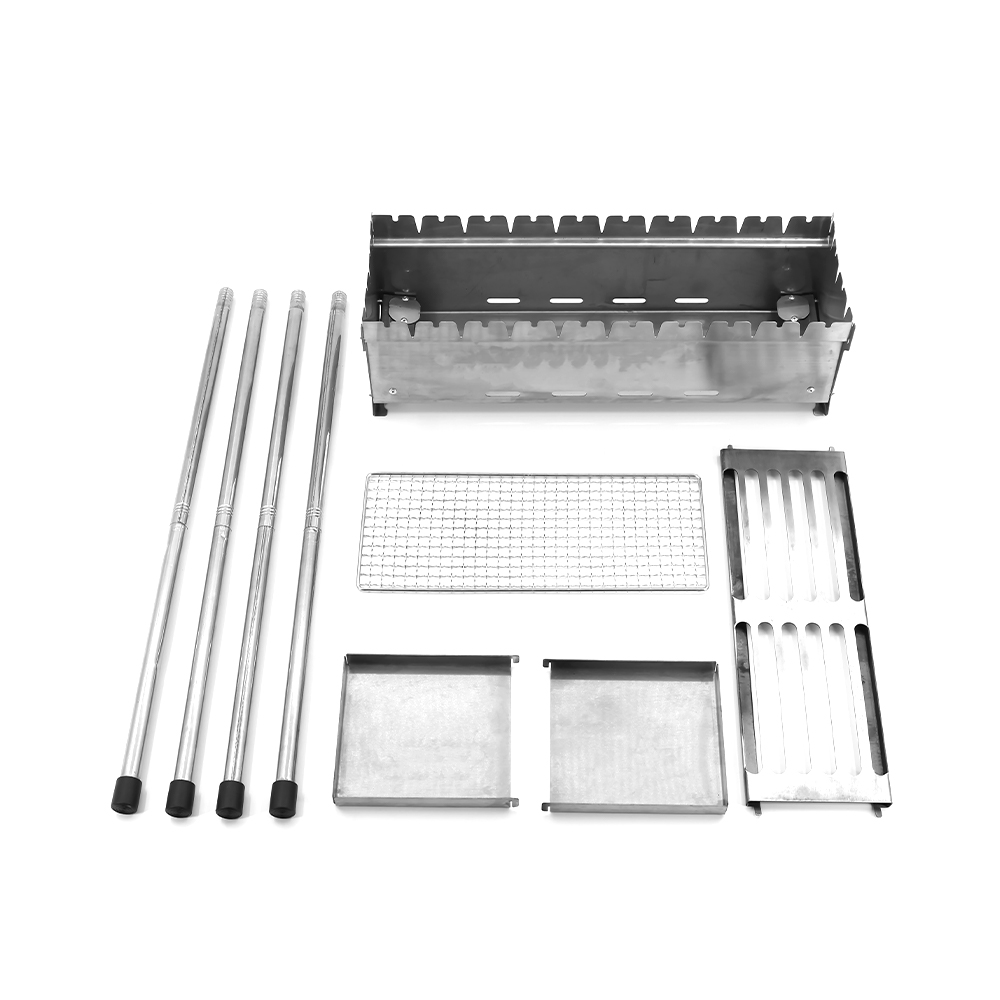 Barbecue rectangulaire rectangulaire en acier inoxydable