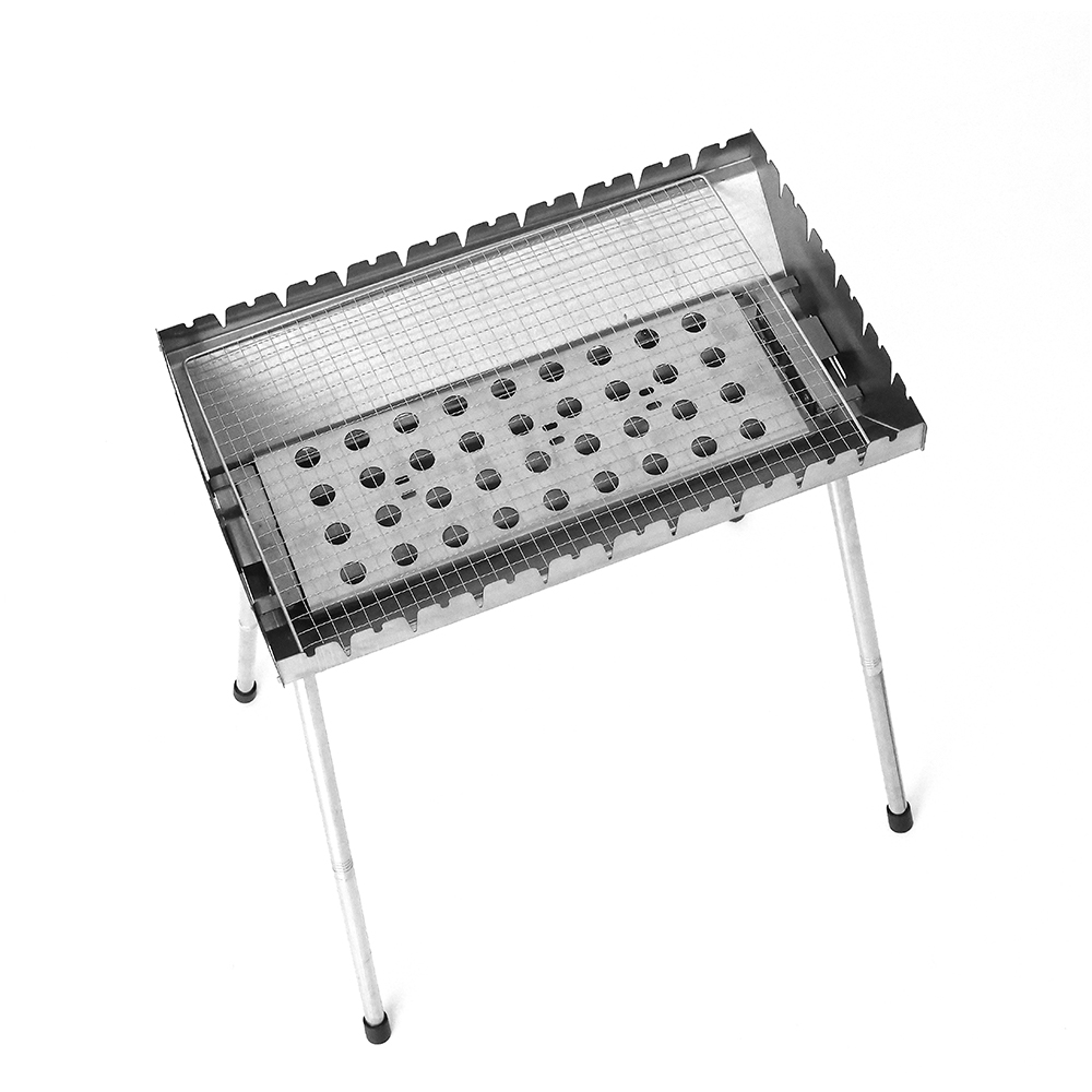 Gril de barbecue régulier élargi en acier inoxydable