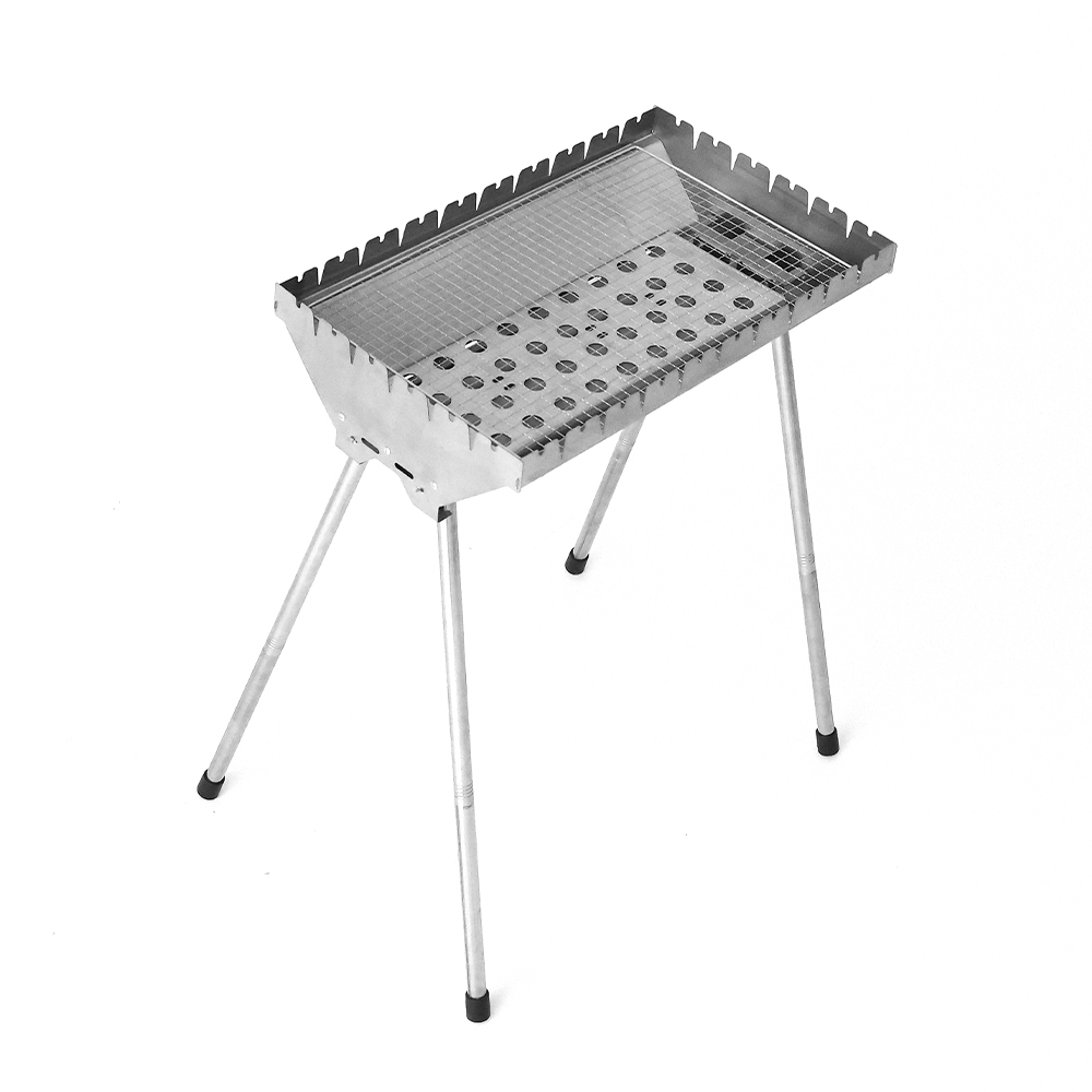 Gril de barbecue régulier élargi en acier inoxydable
