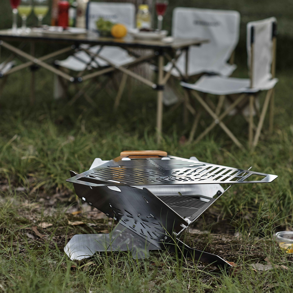 Barbecue pliant portatif extérieur