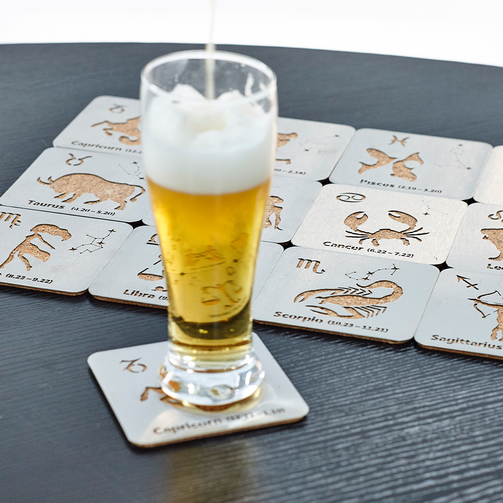 Sous-verres calorifuges en acier inoxydable